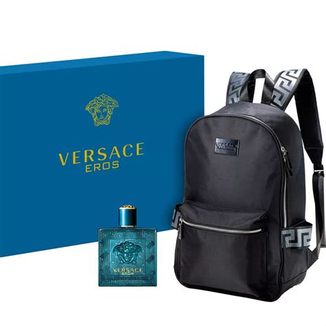 versace backpack men's|Versace gift set with backpack.